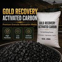 Charbon actif pour l'extraction de l'or dans les usines de lixiviation, taille de particules uniforme, faible teneur en cendres et forte capacité d'adsorption de l'or