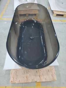 Baignoires italiennes de luxe en résine cristalline Baignoires autoportantes en résine transparente à surface solide - Product Image 6