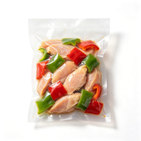 Sacs sous vide jetables en LDPE pour aliments pour bébés, aliments pour animaux, salades, pizzas, sushis, chips, chewing-gums - Surface gaufrée