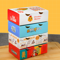 Vente en gros en Chine Boîte à emporter pour snack fast food hot dog fry poulet à emporter boîte d'emballage pour hamburger poulet frit fast-food