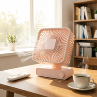 Ventilateurs portables de refroidissement en plastique rechargeables de Chine, petits ventilateurs de table électriques USB pour bureau