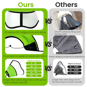 <span class=keywords><strong>Collare</strong></span> Elisabettiano <span class=keywords><strong>per</strong></span> Cani e <span class=keywords><strong>Gatti</strong></span>, Lavabile, in Rete, <span class=keywords><strong>per</strong></span> Recupero dopo Sterilizzazione/Neutroizzazione, Cono Protettivo, Verde Fluorescente, Nero, Blu, Verde, Taglia Media - Product Image 4