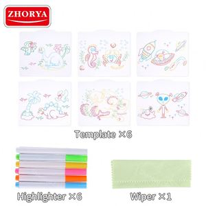 ของเล่นวาดรูป Zhorya สำหรับเด็ก กระดานวาดภาพเรืองแสง 3 มิติ แผ่นวาดภาพสำหรับเด็ก - Product Image 5