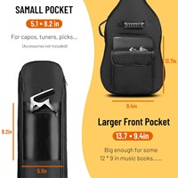 Sac de guitare basse Portable léger Double bretelles réglables