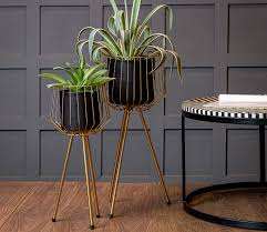 Maceta y maceta grande chapada en latón de diseño de alta calidad para decoración de jardín en el hogar, Hotel, restaurante, venta al por mayor - Product Image 6