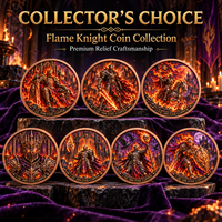 Pièce de monnaie d'imitation en cuivre pur 999 de 1 oz, électroplaquée, série Halloween, flamboyante, en relief 3D, couleur UV, artisanat métallique