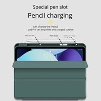 Air4/5 10.9 pouces 10.2 10.5 11 pouces Smart Cover avec fente pour stylo Soft Tpu Pu Leather 12.9 Inch Tablet case pour ipad Pro M4 air 2024