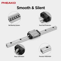 Rails linéaires sur mesure de type Pheako (acier au carbone, capacité de charge 27,76 kN) compatibles HIWIN HGH/HGW25 – Direct Usine