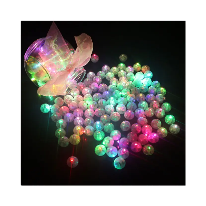 Vendita calda Round Ball Tumbler Mini Flash Lamps per Festival Bar Party LED Balloon Lights Mini Round Balls Lights