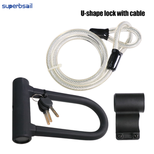 Superbsail vélo U Lock <span class=keywords><strong>vtt</strong></span> vélo de route <span class=keywords><strong>cadenas</strong></span> 2 clés antivol sécurité moto Scooter cyclisme serrure vélo accessoires - Product Image 2