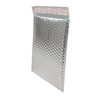 Enveloppes à bulles holographiques métalliques personnalisées avec logo imprimé, auto-adhésives et rembourrées pour l'expédition de bijoux et de maquillage