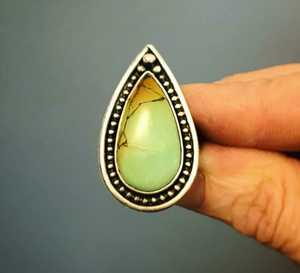 Vente en gros de bagues en argent sterling massif 925 turquoise huître Style mignon avec incrustation de pierres précieuses naturelles - Product Image 1