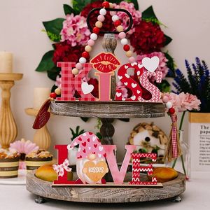 Hot Selling Valentine's Day Tabletop Decorations Romantic Letter Heart <b>Wooden</b> <b>Ornaments</b> For Scene Arrangement - Product Image 4