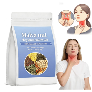 Thé biologique pour la gorge et les maux de gorge, avec chrysanthème et fleurs séchées de Sterculia, thé en vrac en sachet - Product Image 1