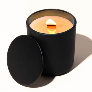 Mescente Wholesale Large Wood Wick Jar Vanilla Scented <strong>Candles</strong>, Sandalwood Aromatherapy <strong>Candle</strong> - Product Image 1