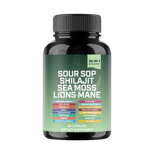 Cápsulas Vitahealthy OEM/ODM con Mezcla Natural de Guanábana, 24 en 1, Ingredientes Potentes, Superalimento Natural para el Bienestar <span class=keywords><strong>Total</strong></span>, Cápsulas Veganas - Product Image 1