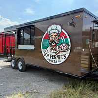 Camion de pizza, camionnette alimentaire, chariot alimentaire électrique sur roues, équipement de camion de cuisine, remorque de restauration pour les entreprises de pizzas et de cuisine italienne