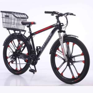 Bicicleta de Verano Económica de 21 Velocidades y 26 Pulgadas con Suspensión Delantera y Canasta, para Uso Unisex en Desplazamientos Diarios - Product Image 2
