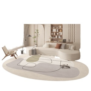 Tapis de luxe haut de gamme à motifs géométriques, simplicité moderne, pour salon, chambre à coucher, canapé, table basse, chevet, antidérapant - Product Image 5