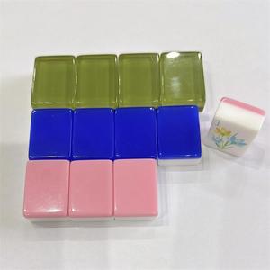 Resin Mahjong Tiles Mini Size 30x23x13mm For Chess And Card <b>Entertainment</b> Universal Use - Product Image 3