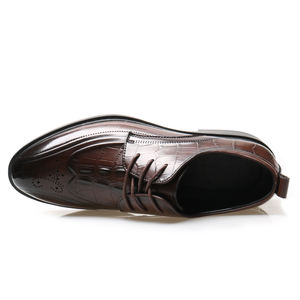 Mocassins unisexes en cuir PU de couleur unie, vente en gros, chaussures à enfiler de haute qualité, chaussures habillées bleues tendance, Oxfords pour hommes - Product Image 5