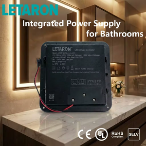 <span class=keywords><strong>Specchio</strong></span> da <span class=keywords><strong>Bagno</strong></span> Antiappannamento con Driver LED Integrato Classe II, 120V 60Hz, Dimmerabile DALI, Interruttore Touch a Colori, Impermeabile IP44 - Product Image 5