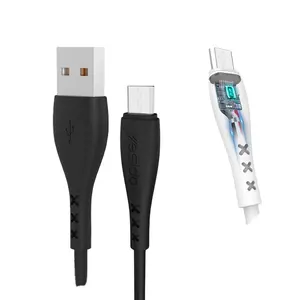 China Fabricante 2.4A USB 2.0 Micro Tipo C Linha de cabo de dados cabo de carregamento para IP