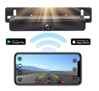 Nouvelle caméra de plaque d'immatriculation à énergie solaire WIFI sans fil dans la voiture APP caméra de recul caméra de voiture