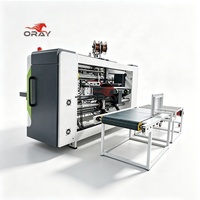 Oray 1200D Semiautomática, 500 Clavos/Min, Alta Velocidad, Cosedora de Cartón de Dos Piezas para Cartón Corrugado, Solución Instantánea para Atascos de Papel en Emergencias