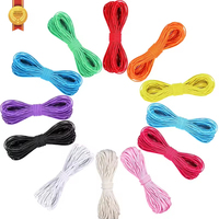 Vente en gros en usine 2.5mm 2.8mm 3mm Cordon élastique élastique en latex de caoutchouc tissé rond pour accessoires de vêtement