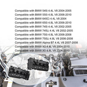 Couvre-soupapes N62 pour BMW 550i 745i 745Li X5 645Ci 545i 750i 750Li <span class=keywords><strong>650i</strong></span> <span class=keywords><strong>Alpina</strong></span> B7 4.4L 4.8L V8 11127522159 11127563474 - Product Image 4
