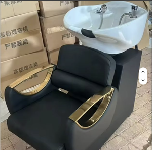 Venta al por mayor de fábrica: Sillón de peluquería reclinable con terapia capilar, cama de masaje para champú y lavacabezas de salón - Product Image 5