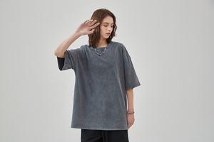 Crew Neck Heavyweight T-<b>shirt</b> Oversized Tshirt Cropped Boxy <b>Men</b> t <b>Shirt</b> for <b>Men</b> Oversized Tshirts - Product Image 4