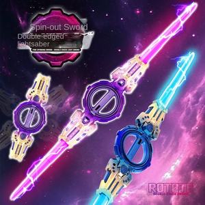Feu filature Double lame en plastique <span class=keywords><strong>sabre</strong></span> <span class=keywords><strong>laser</strong></span> Double tête télescopique <span class=keywords><strong>Laser</strong></span> épée portant rotatif Cool lumineux son <span class=keywords><strong>jouet</strong></span> - Product Image 2