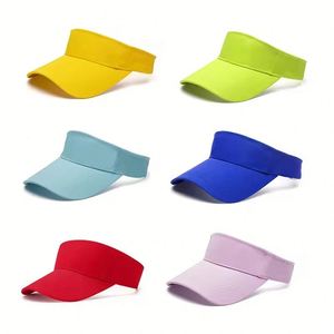 Gorra de Playa al por Mayor con Protección UV para Hombre y Mujer, Visera Deportiva para Tenis y Sóftbol, Gorra con Logotipo Personalizado, Visera para Correr en Verano - Product Image 1