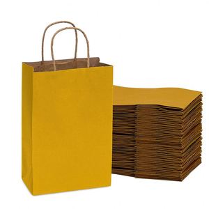 Kraft Paper Shop <b>Bags</b> with Handles Small <b>Craft</b> Totes Boutiques Birthday Parties Jewelry Merchandise <b>Bag</b> Simple Design Paper <b>Bag</b> - Product Image 1
