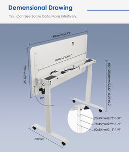 T9 elettrico convertibile scrivania <span class=keywords><strong>in</strong></span> piedi Design moderno basculante lavagna superiore regolabile <span class=keywords><strong>in</strong></span> altezza rotolamento bagnato/secco Top cancellabile - Product Image 3