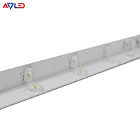 7LED 2835 Perfil de aluminio Tira de LED 24V con lente de 160 grados 3,2 W 2835 Barra de luz LED para cajas de luz publicitarias