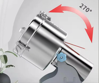 Moulin à céréales électrique HNRB 2500g en acier inoxydable SUS304, inclinable, rotatif, avec minuterie, pour usage domestique et commercial, vente en gros