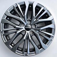 1 pièce Jante en alliage forgé 15 à 26 pouces Gris anthracite finition usinée 5 trous pour voiture Y000