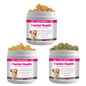 OEM ODM Pet Dental Care Healthy Teeth And Gums Soft Chews For Dogs Cats