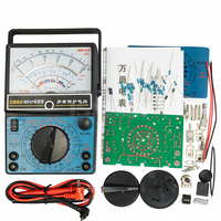Kit de multimètre analogique MF47, outil d'enseignement et de pratique pour l'assemblage DIY, mesure la capacité, le courant continu, la tension AC/DC, la résistance DC