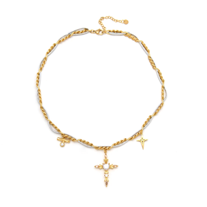สร้อยคอแฟชั่นผู้หญิงแบบโซ่หนา รุ่น Chain-E450-N300-0056G - Product Image 2