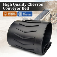Bande transporteuse en caoutchouc Chevron OEM TianOu - Résistante à la chaleur, au feu et à l'huile, durable, taille personnalisable pour machines industrielles