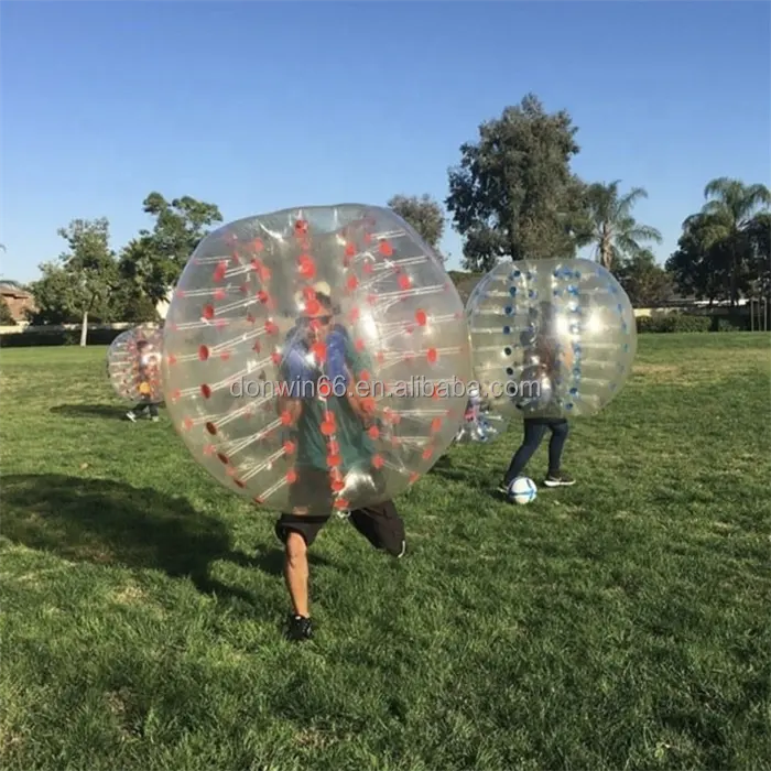 人のための透明なインフレータブルクラッシュボールインフレータブルバブルバンパーボール