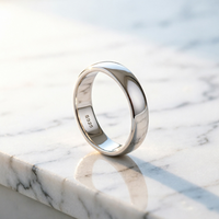 925 Silver Wedding Band for Couples Dainty Thin Plain Simple Promise Band 2mm 4mm 6mm Jewelry Gift Fit Size 3-15 for Women Men