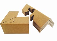 Protecteur de bords en papier kraft, garde-coins haute résistance pour l'emballage alimentaire et des boissons, résistant à l'humidité, certifié recyclable