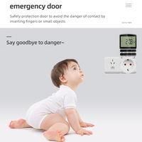 Enchufe programable digital 24/7 con programación aleatoria y de verano, enchufe EU US FR UK AU, 230V 50HZ