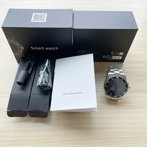 2025 Venta caliente reloj inteligente con esfera giratoria de acero inoxidable botón giratorio reloj inteligente de negocios de lujo de alta calidad para hombres - Product Image 6