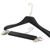 Nouveau Cintre en Bois de Hêtre Finition Ancienne 2026 sans Pince à Pantalon pour la Maison et l'Organisation